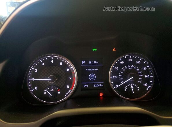 KMHD84LF8KU851519 2019 HYUNDAI ELANTRA Black Widok zestawu wskaźników