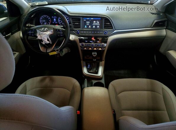 KMHD84LF8KU851519 2019 HYUNDAI ELANTRA Black Widok deski rozdzielczej