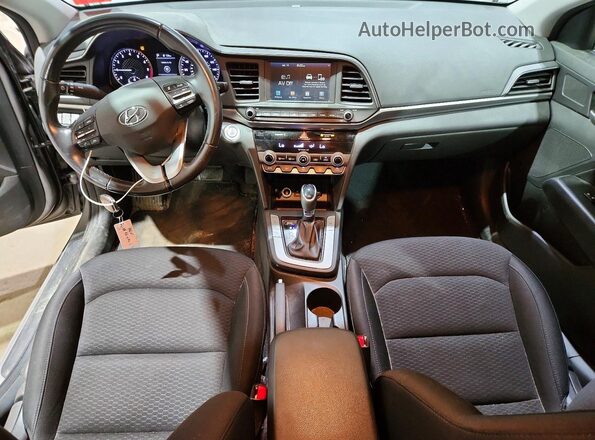 KMHD84LF8LU918167 2020 HYUNDAI ELANTRA Gray წინა პანელის ხედი