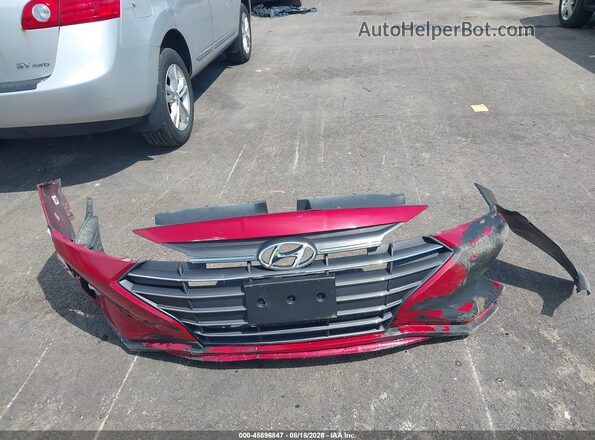 KMHD84LF8LU944574 2020 HYUNDAI ELANTRA Red Instrument cluster view