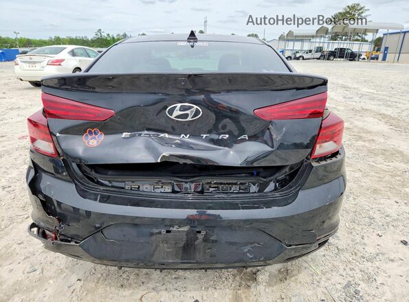 KMHD84LF8LU959611 2020 HYUNDAI ELANTRA Black Вид ззаду