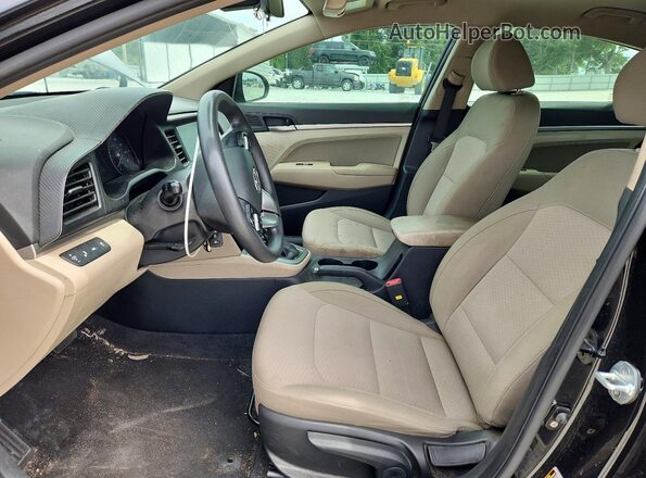 KMHD84LF8LU959611 2020 HYUNDAI ELANTRA Black Вид салону спереду