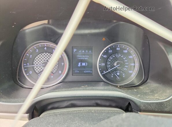 KMHD84LF8LU959611 2020 HYUNDAI ELANTRA Black Вид щитка приладів