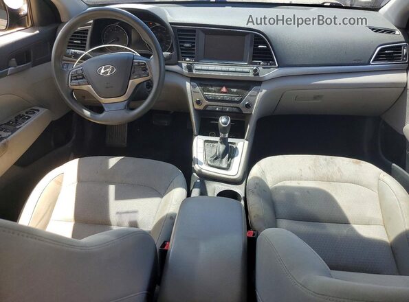 KMHD84LF9HU074857 2017 HYUNDAI ELANTRA Black Առջևի վահանակի տեսք