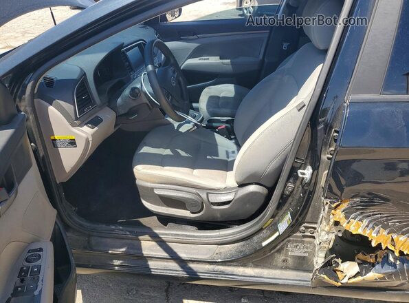 KMHD84LF9HU074857 2017 HYUNDAI ELANTRA Black Սալոնի դիմացի տեսք
