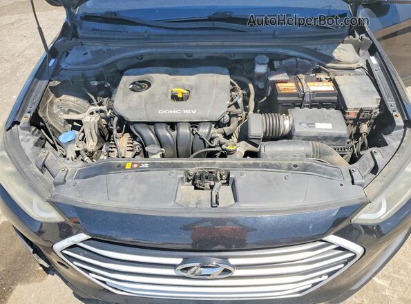 KMHD84LF9HU074857 2017 HYUNDAI ELANTRA Black Սալոնի հետևի տեսք