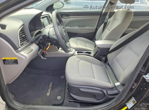 KMHD84LF9HU156507 2017 HYUNDAI ELANTRA Black Սալոնի դիմացի տեսք