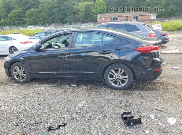 KMHD84LF9HU156507 2017 HYUNDAI ELANTRA Black Հետևի ձախ