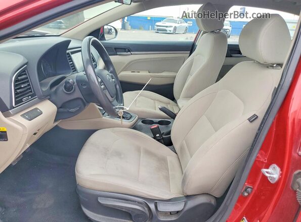 KMHD84LF9HU159309 2017 HYUNDAI ELANTRA Red Vista interior delantera