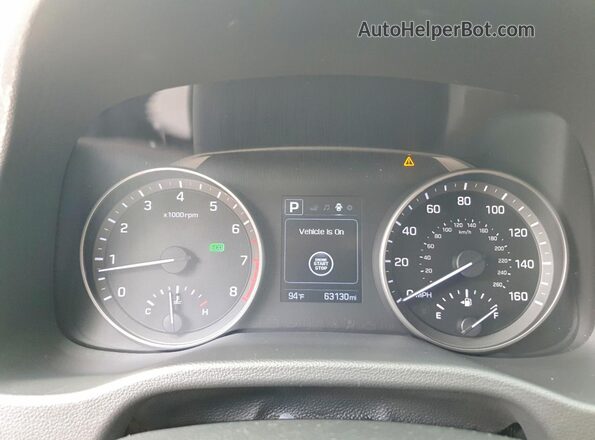 KMHD84LF9HU223865 2017 HYUNDAI ELANTRA Silver Widok zestawu wskaźników
