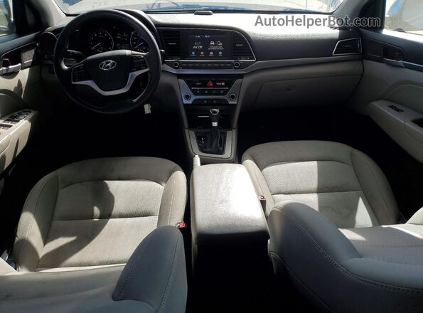 KMHD84LF9HU273570 2017 HYUNDAI ELANTRA Blue Dashboard view