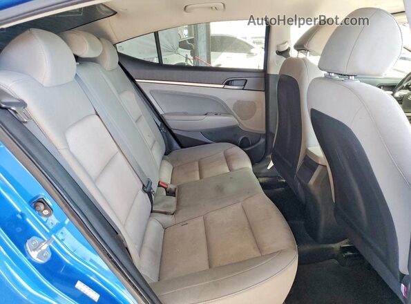 KMHD84LF9HU273570 2017 HYUNDAI ELANTRA Blue Rear seats view