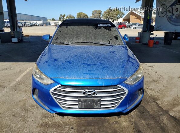 KMHD84LF9HU273570 2017 HYUNDAI ELANTRA Blue Front view