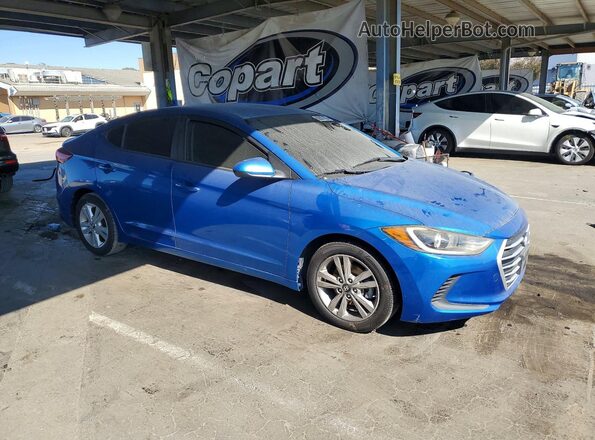 KMHD84LF9HU273570 2017 HYUNDAI ELANTRA Blue Front right