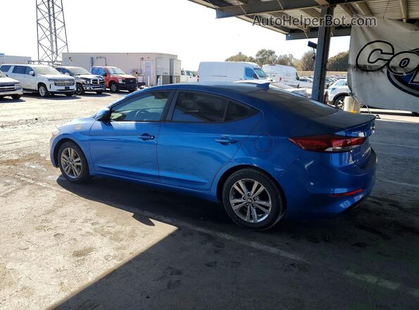 KMHD84LF9HU273570 2017 HYUNDAI ELANTRA Blue Rear left