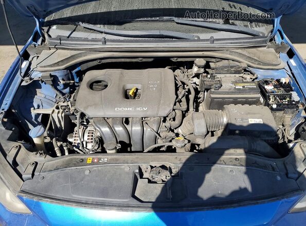 KMHD84LF9HU273570 2017 HYUNDAI ELANTRA Blue Rear interior view