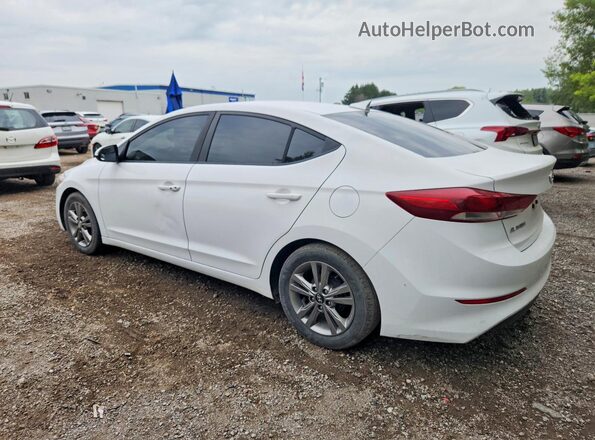 KMHD84LF9JU455727 2018 HYUNDAI ELANTRA White უკანა მარცხენა