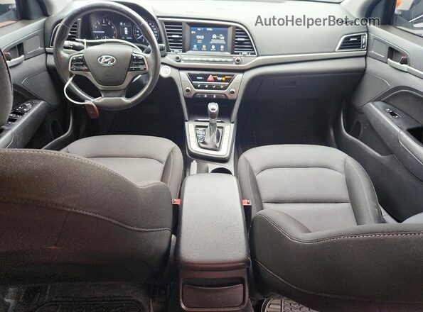 KMHD84LF9JU455727 2018 HYUNDAI ELANTRA White წინა პანელის ხედი