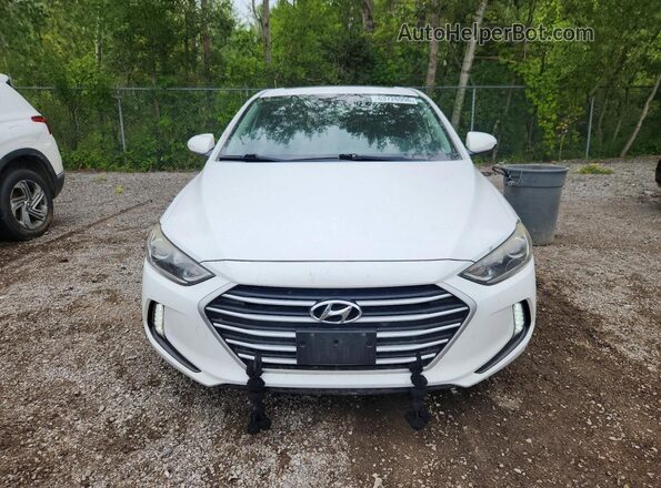 KMHD84LF9JU455727 2018 HYUNDAI ELANTRA White წინა ხედი