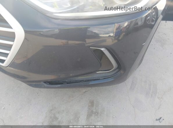 KMHD84LF9JU493152 2018 HYUNDAI ELANTRA Black Front view