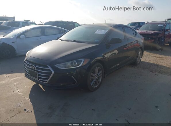 KMHD84LF9JU493152 2018 HYUNDAI ELANTRA Black Front left