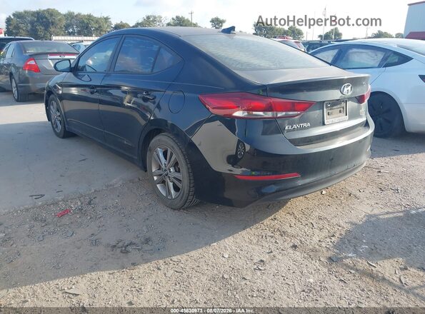 KMHD84LF9JU493152 2018 HYUNDAI ELANTRA Black Rear left