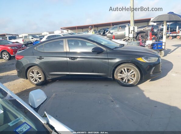 KMHD84LF9JU493152 2018 HYUNDAI ELANTRA Black Rear interior view