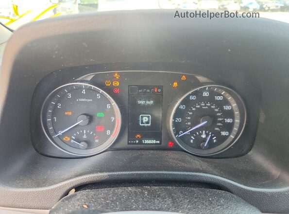 KMHD84LF9JU524299 2018 HYUNDAI ELANTRA Silver Widok zestawu wskaźników