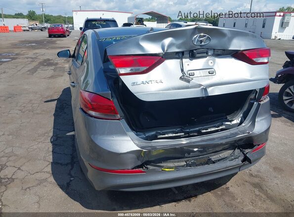 KMHD84LF9JU609773 2018 HYUNDAI ELANTRA Gray Widok z przodu