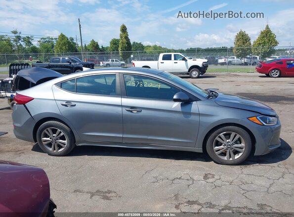 KMHD84LF9JU609773 2018 HYUNDAI ELANTRA Gray Widok wnętrza z tyłu