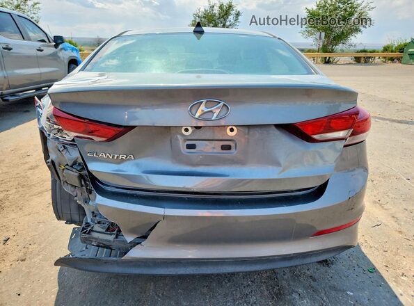 KMHD84LF9JU636360 2018 HYUNDAI ELANTRA Gray Widok z tyłu