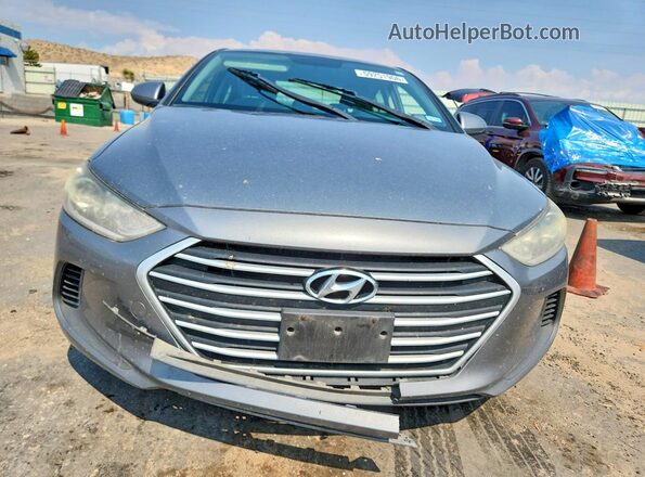 KMHD84LF9JU636360 2018 HYUNDAI ELANTRA Gray Widok z przodu
