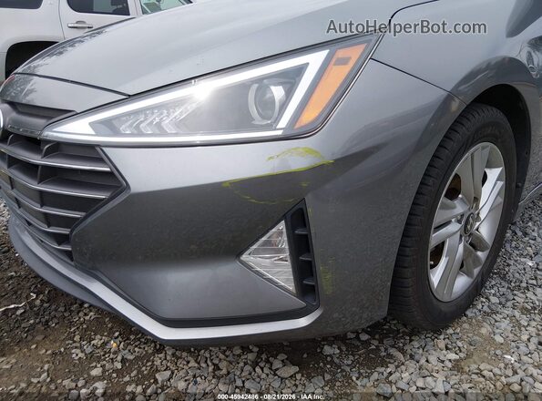 KMHD84LF9KU746908 2019 HYUNDAI ELANTRA Gray წინა ხედი