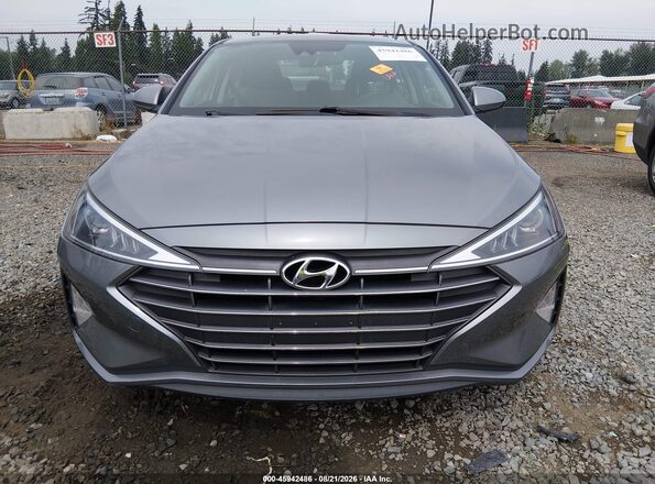 KMHD84LF9KU746908 2019 HYUNDAI ELANTRA Gray წინა პანელის ხედი