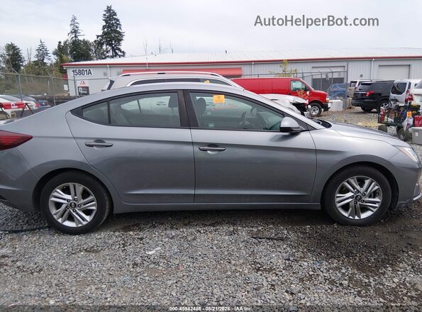 KMHD84LF9KU746908 2019 HYUNDAI ELANTRA Gray ხელსაწყოთა პანელის ხედი