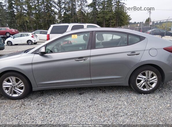 KMHD84LF9KU746908 2019 HYUNDAI ELANTRA Gray უკანა სალონის ხედი