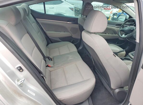 KMHD84LF9KU761814 2019 HYUNDAI ELANTRA Silver Vista de los asientos traseros