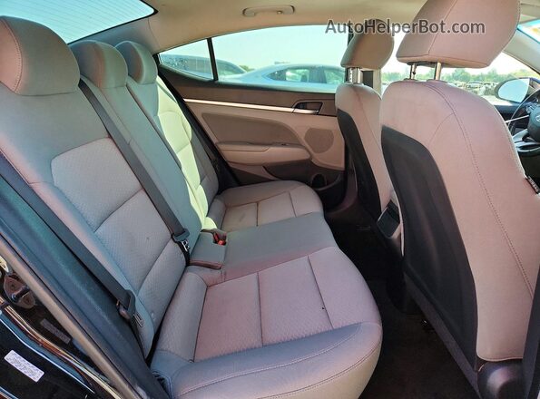 KMHD84LF9KU778032 2019 HYUNDAI ELANTRA Черный Вид задних сидений