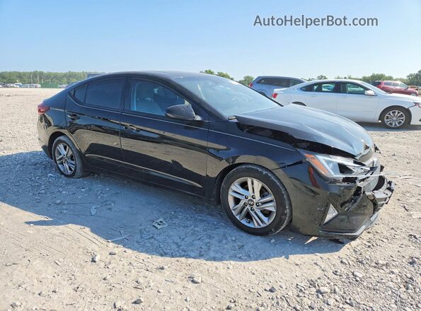 KMHD84LF9KU778032 2019 HYUNDAI ELANTRA Черный Передняя правая четверть