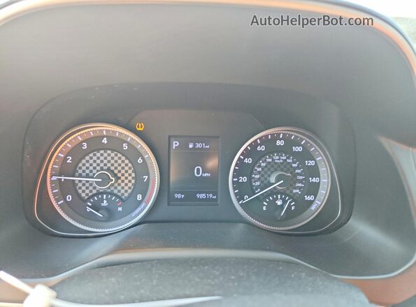 KMHD84LF9KU778032 2019 HYUNDAI ELANTRA Черный Вид щитка приборов