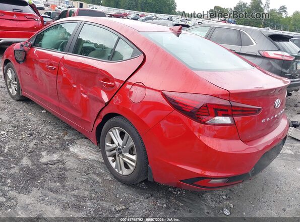 KMHD84LF9LU036652 2020 HYUNDAI ELANTRA Red Հետևի ձախ