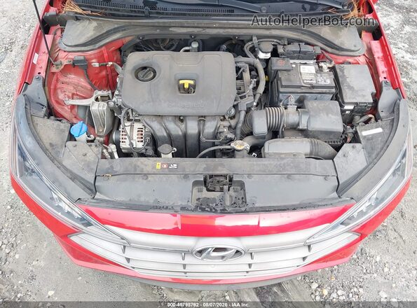 KMHD84LF9LU036652 2020 HYUNDAI ELANTRA Red Հետևի տեսք