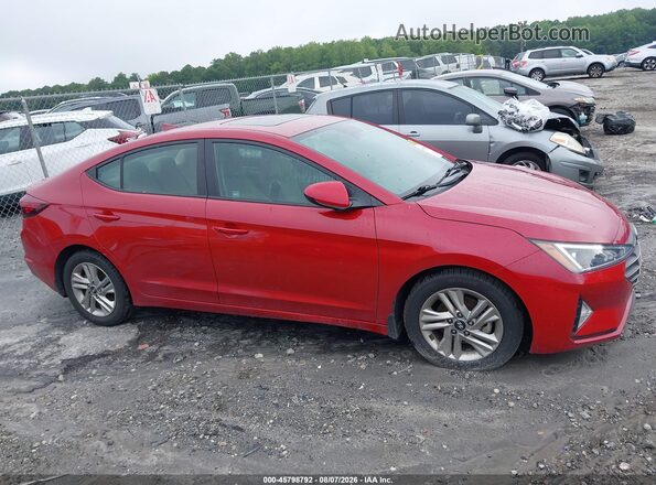 KMHD84LF9LU036652 2020 HYUNDAI ELANTRA Red Սալոնի հետևի տեսք