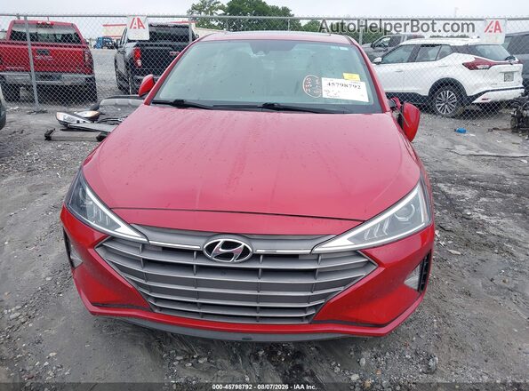 KMHD84LF9LU036652 2020 HYUNDAI ELANTRA Red Սարքավորումների վահանակի տեսք