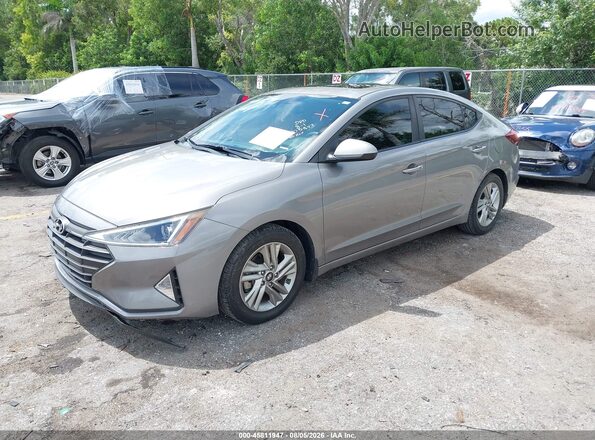KMHD84LF9LU105842 2020 HYUNDAI ELANTRA Серый Передняя левая четверть