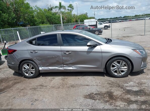 KMHD84LF9LU105842 2020 HYUNDAI ELANTRA Серый Вид задней части салона