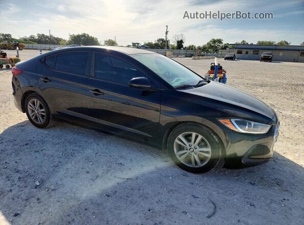 KMHD84LFXHU061101 2017 HYUNDAI ELANTRA Black Передня права чверть