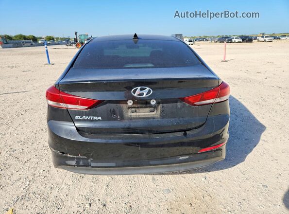 KMHD84LFXHU061101 2017 HYUNDAI ELANTRA Black Вид ззаду