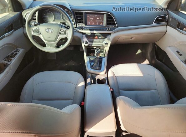 KMHD84LFXHU061101 2017 HYUNDAI ELANTRA Black Вид панелі приладів