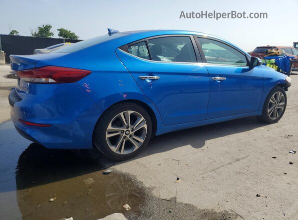 KMHD84LFXHU063544 2017 HYUNDAI ELANTRA Blue Tył prawy